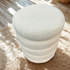Ollie Boucle Storage Ottoman- Round