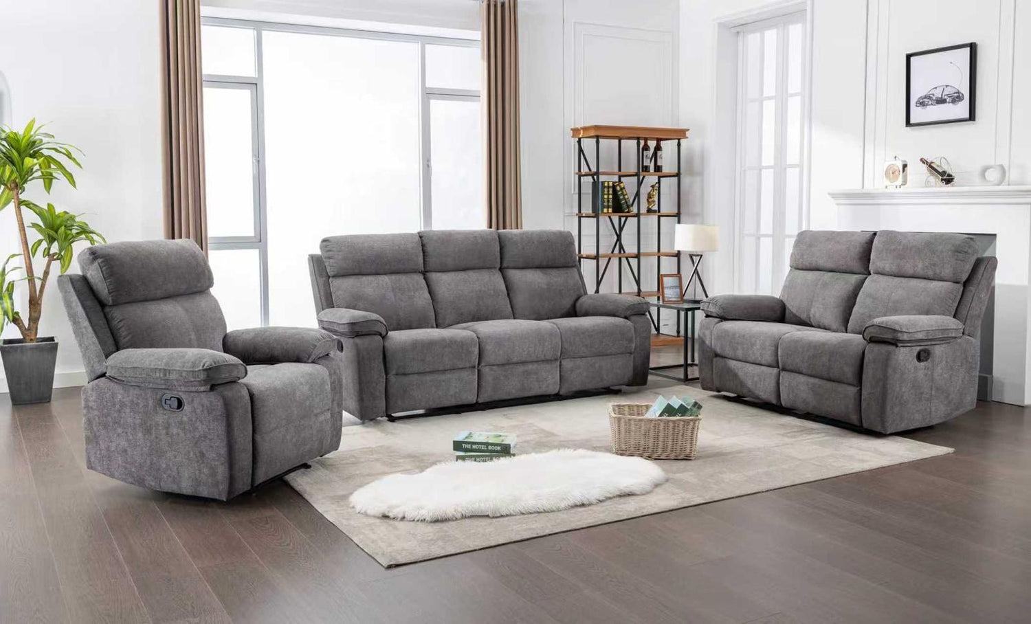Titan 3+2+1 Manual Recliner Lounge