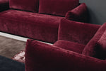 Grace Armchair - Claret (W126 D93 H82CM)