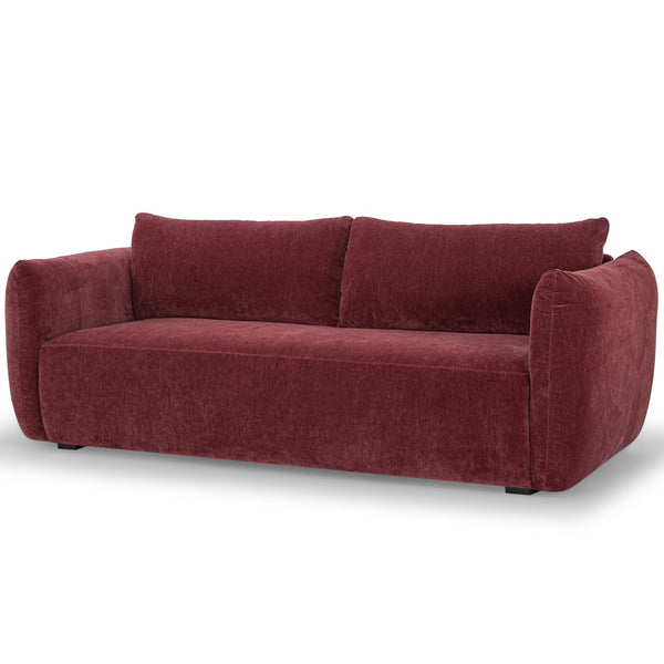 Grace 3 Seater Sofa - Claret (W222 D93 H82CM)