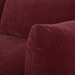 Grace 3 Seater Sofa - Claret (W222 D93 H82CM)