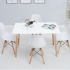 Slate 1.2m 5Pcs White Dining Suite