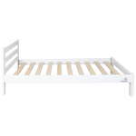 White Alice King Single Bed (L2020 W1040 H800/360mm head/footer, Inner L1950, W930mm)