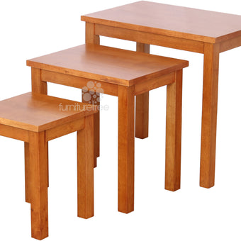 Linda 3pce Nest Of Tables Oak Stain Kit