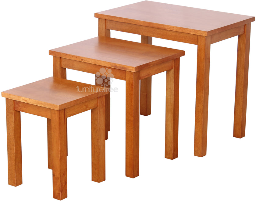 Linda 3pce Nest Of Tables Oak Stain Kit