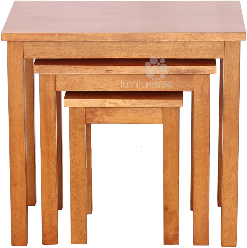 Linda 3pce Nest Of Tables Oak Stain Kit