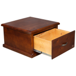 Elmont 1 Drawer Lamp Table (W730 D730 H430mm)
