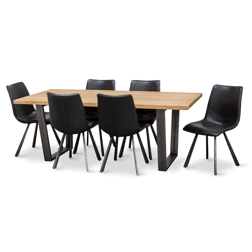 New-Yorker-7pce-w-Rustic-Black-pu-Chairs