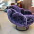 New York Swivel Occasional Chair -Purple