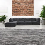 Orlando 5 Piece Modular Sofa - Black