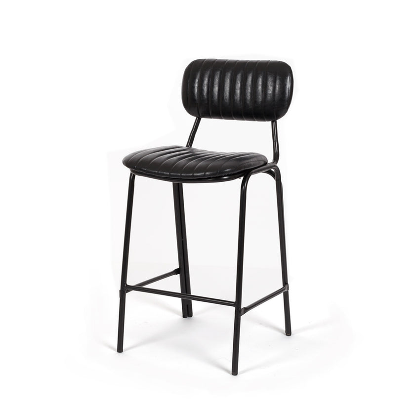 Datsun Barstool Vintage Black PU