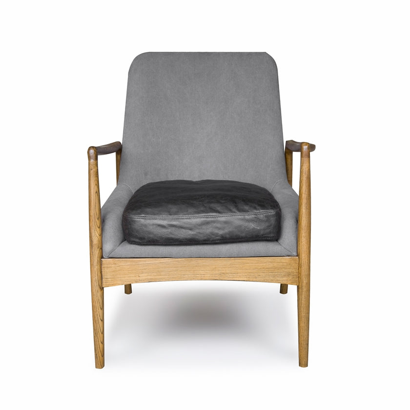 Steiner Armchair Canvas Charcoal