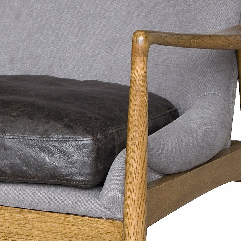 Steiner Armchair Canvas Charcoal
