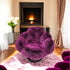 New York Swivel Occasional Chair -Purple