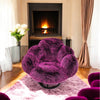 New York Swivel Occasional Chair -Purple