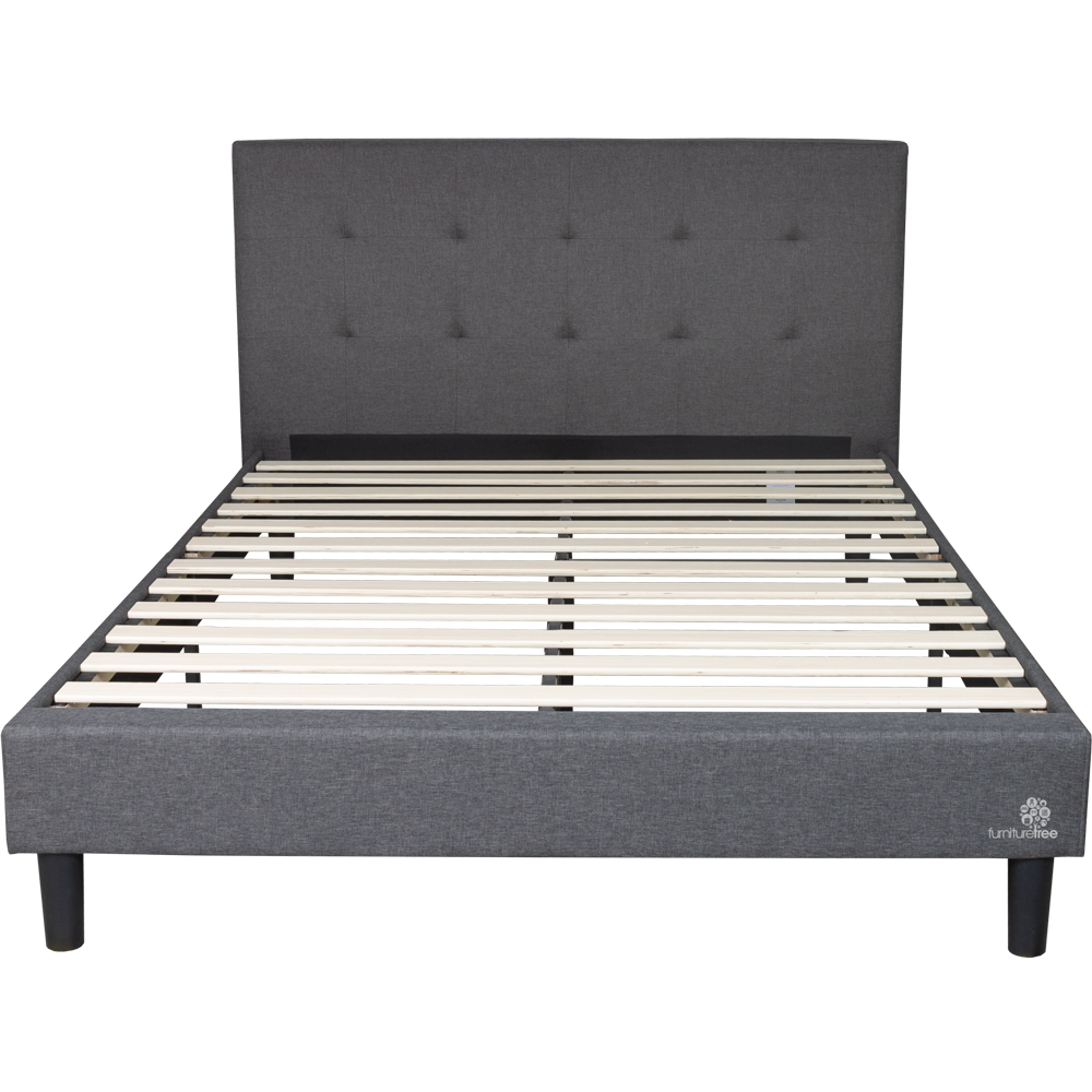 Shirley Fabric Queen Bed (L2155 W1620 H1105mm)