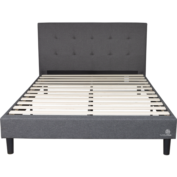 Shirley Fabric Queen Bed (L2155 W1620 H1105mm)
