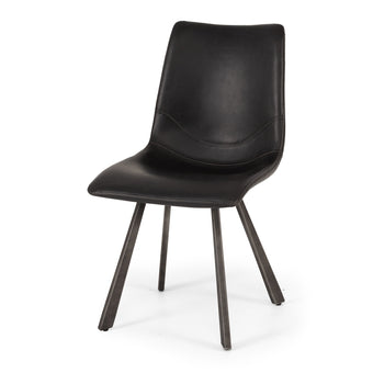 Rustic Chair Vintage Grey PU - Assembled