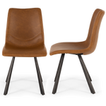 Rustic Chair Vintage Cognac Pu