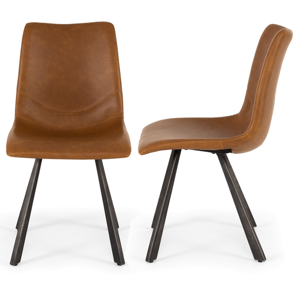 Rustic Chair Vintage Cognac Pu