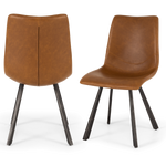 Rustic Chair Vintage Cognac Pu