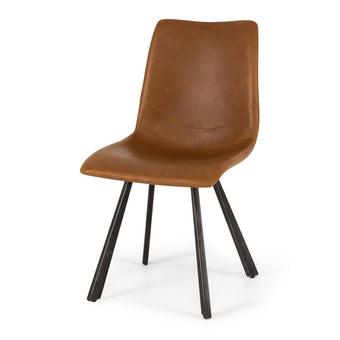 Rustic Chair Vintage Cognac Pu - Ass