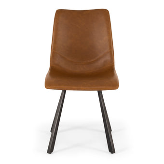 Rustic Chair Vintage Cognac Pu - Ass