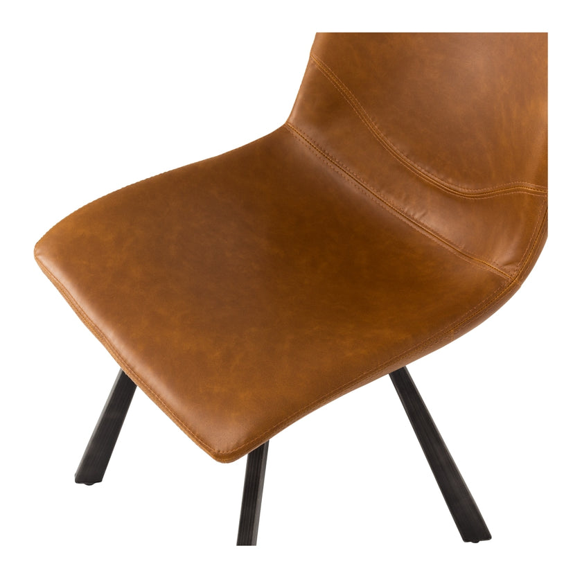 Rustic Chair Vintage Cognac Pu - Ass