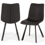 Rustic Chair Vintage Grey Pu