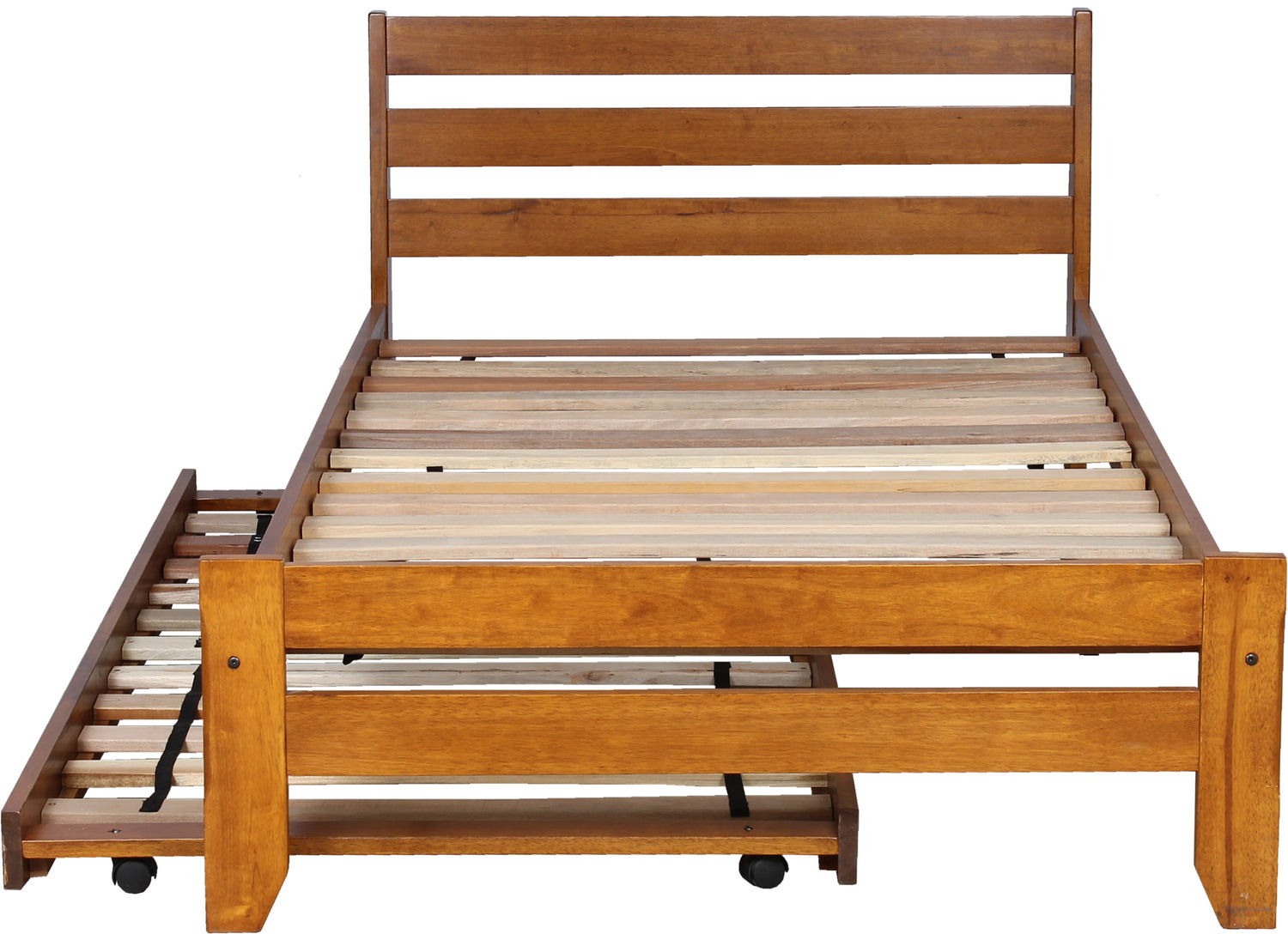 Sammie Single Oak Bed with Trundle
