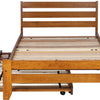 Sammie Single Oak Bed with Trundle