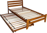 Sammie Single Oak Bed with Trundle