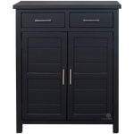 Black Alice Shoe Cabinet (W800 D400 H1000mm)