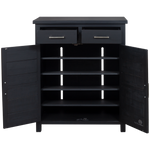 Black Alice Shoe Cabinet (W800 D400 H1000mm)