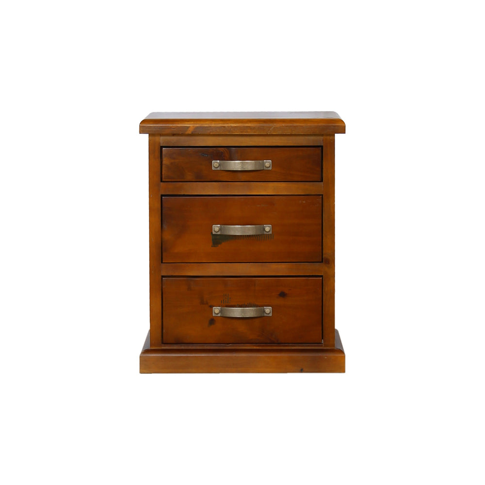 Settler 3 Drawer Bedside Cabinet ( W530 x D450 x H560)