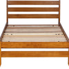 Sammie Single Oak Stain Slat Bed