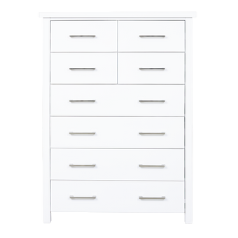 Master 8 Drawer Tallboy White