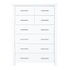 Master 8 Drawer Tallboy White