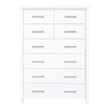 Maestro 8 Drawer Tallboy White (W900 D400 H1300 mm)