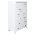Maestro 8 Drawer Tallboy White (W900 D400 H1300 mm)