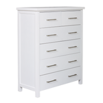 Maestro 6 Drawer Tallboy White (W900 D400 H1100 mm)