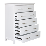 Master-5-Drawer-Tallboy-White