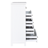 Master 6 Drawer Tallboy White