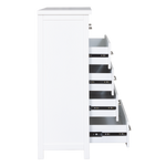 Maestro 6 Drawer Tallboy White (W900 D400 H1100 mm)
