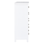 Maestro 6 Drawer Tallboy White (W900 D400 H1100 mm)