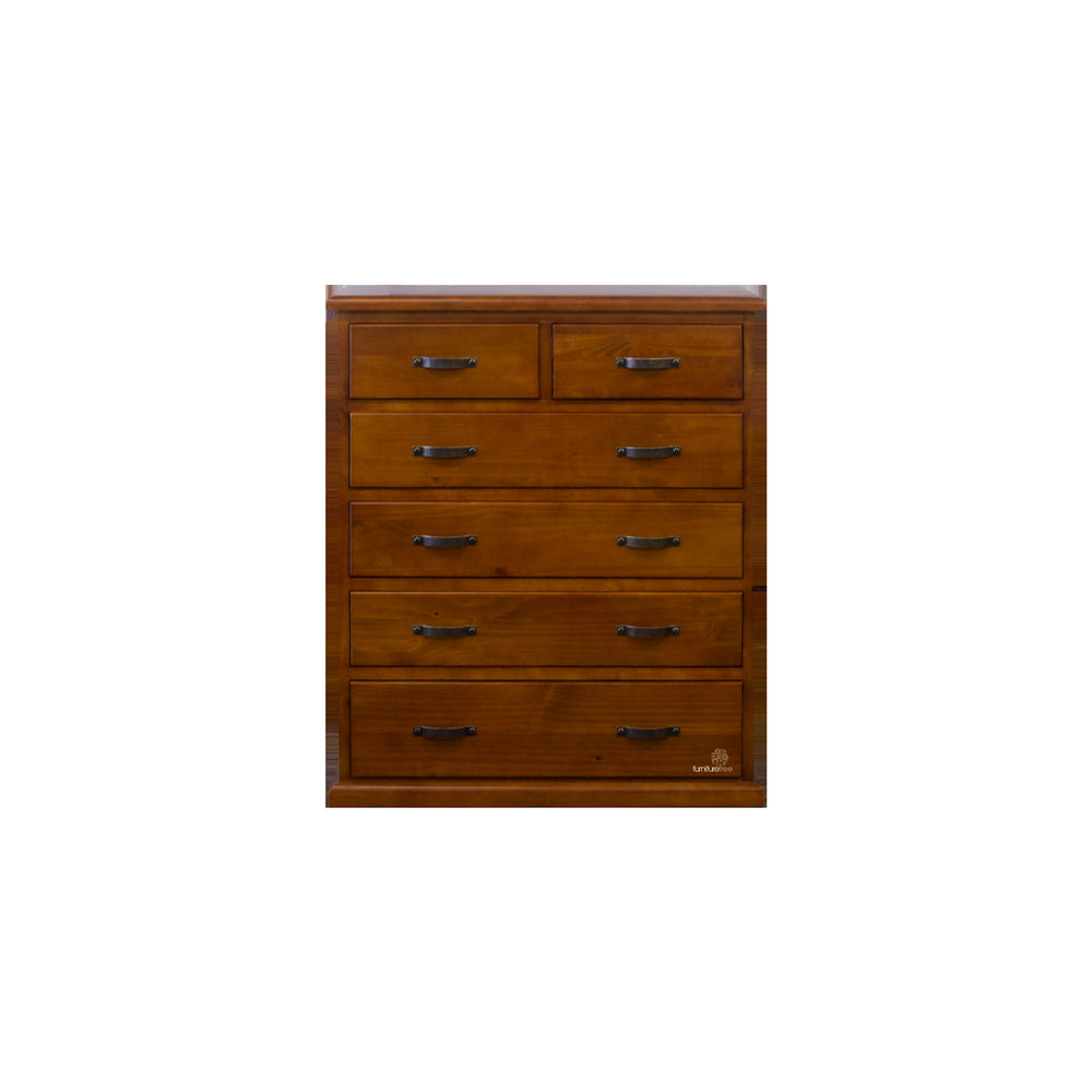 Elmont 6 Drawer Tallboy (W1050 D450 H1270mm)