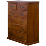 Elmont 6 Drawer Tallboy (W1050 D450 H1270mm)