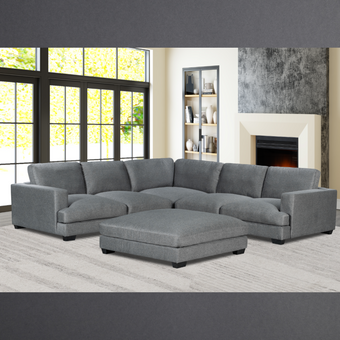 Thomas Corner lounge with Ottoman