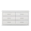 New Maestro 6 Drawer Dresser White (W1290 D400 H830 mm)