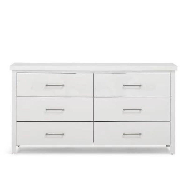 New Maestro 6 Drawer Dresser White (W1290 D400 H830 mm)